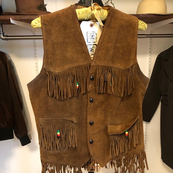 Vintage men’s small cowboy & western vest - Picture 4 of 15